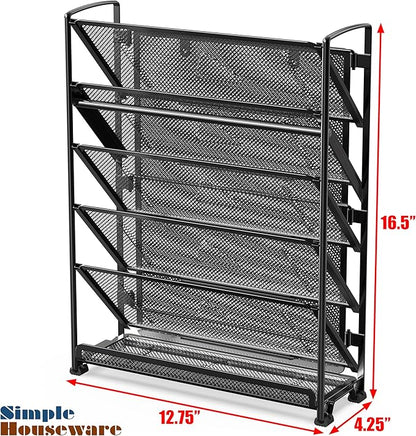 Simple Houseware 6-Tier Wall Mount Document Letter Tray Organizer - Image 6