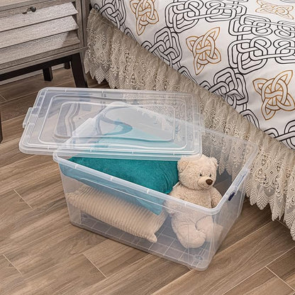 Superio Storage Bins with Lids, Stackable Totes, BPA Free, Odor Free, Organizer - Image 8