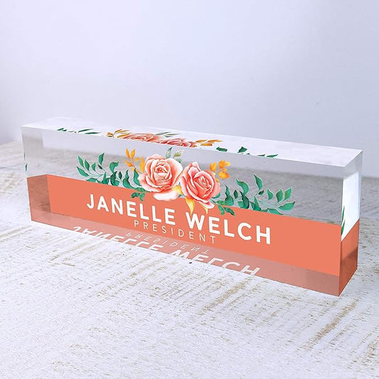 Artblox Office Desk Name Plate Personalized | Custom Name Plates by Artblox