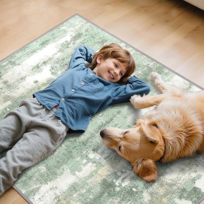 Office Chair Mat for Hardwood Tile Floor, Abstract 36"X 60" Desk Mats for - Image 7