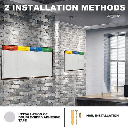 PMXBOARD 3 Column Magnetic Kanban Board, Scrum Board Flex Whiteboard Kit. Agile - Image 6