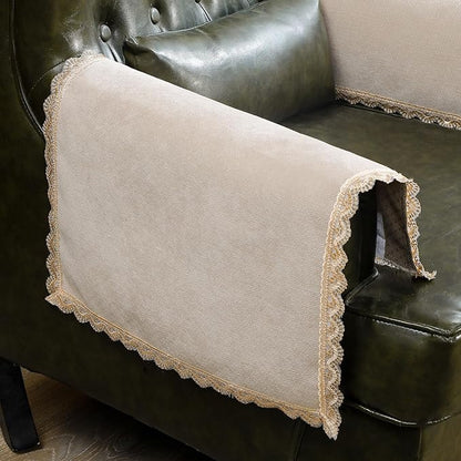 MINJIATEX Couch arm Covers, Non-Slip lace Sofa arm Covers Set of 2 Washable by MINJIATEX