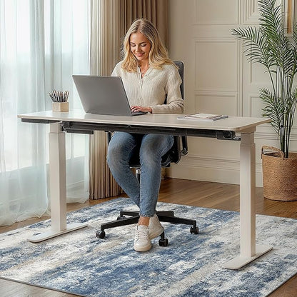 Office Chair Mat for Hardwood Tile Floor, Abstract 36"X 48" Desk Mats for - Image 2