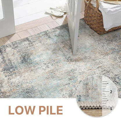 GENIMO Washable Area Rugs for Living Room, 10x14 Modern Non Slip Rugs, Low Pile - Image 7