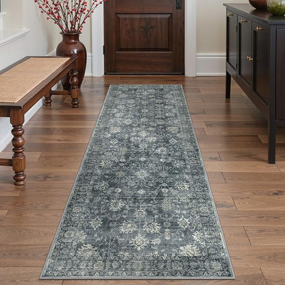GENIMO Runner Rug 2x6 Non Slip Machine Washable Vintage Hallway Runner Rug - Image 2