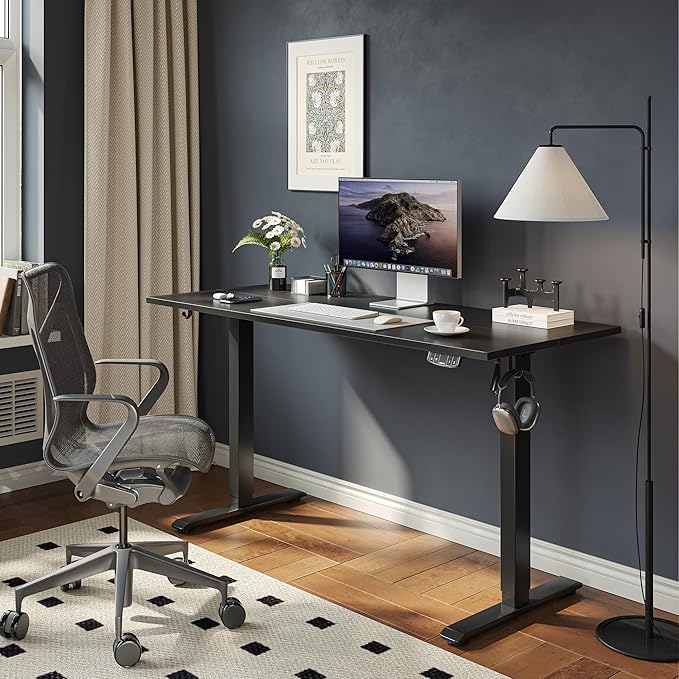 Agilestic Electric Standing Desk, Large 63 x 24 Inches Height Adjustable Desk - Image 2