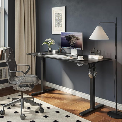 Agilestic Electric Standing Desk, Large 60 x 24 Inches Height Adjustable Desk - Image 2