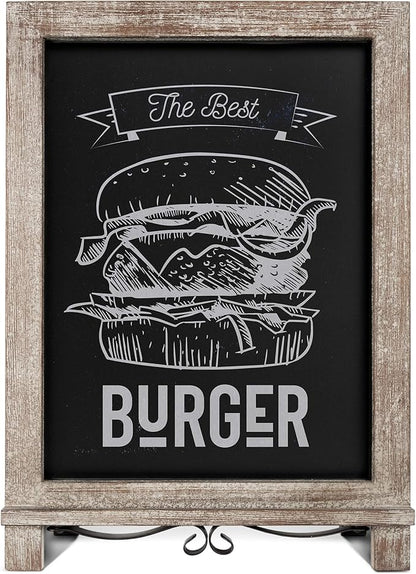HBCY Creations Rustic Weathered Wooden Tabletop Chalkboard - Image 8