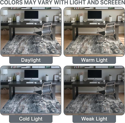 Office Chair Mat for Hardwood Tile Floor, Abstract 36"X 48" Desk Mats for - Image 6