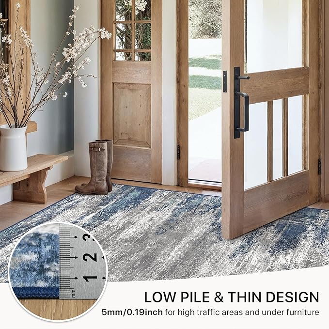 GENIMO 8x10 Area Rugs, Machine Washable Rugs - Image 6