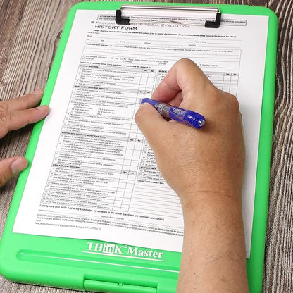 Think2Master Green Plastic Storage Clipboard. | 25% Heavier & 25% Sturdier| - Image 6