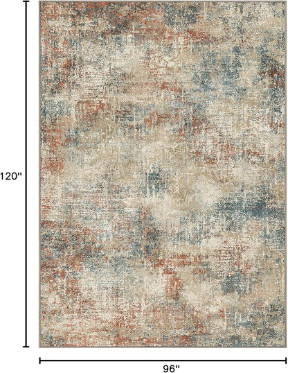 GENIMO Washable Area Rugs for Living Room, 8x10 Modern Non Slip Rugs, Low Pile - Image 2