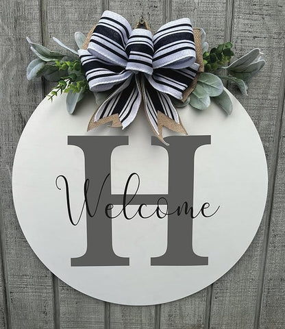 Wood front door sign Wood sign Home decor Welcome sign Sign - Image 2