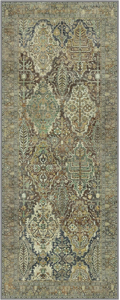 GENIMO Runner Rug 2x7 Machine Washable Non Slip Vintage Hallway Runner Rug - Image 9