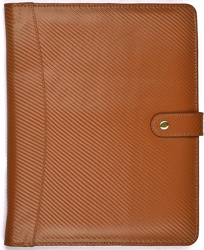 LEATHER VILLAGE Portfolio Professional Organizer – Carbon Fiber Genuine Leather by LeatherVillage