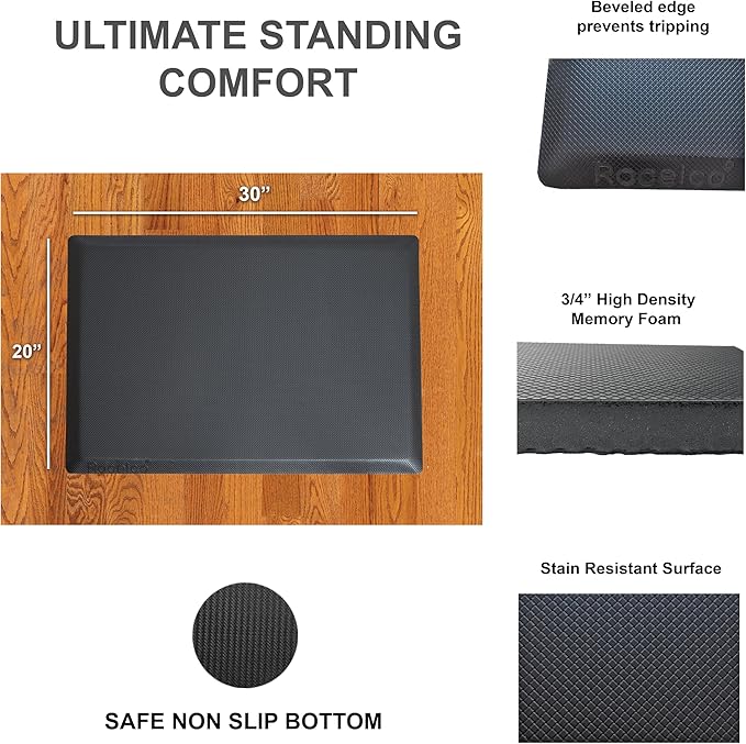 Rocelco 40" Height Adjustable Standing Desk Converter - Image 6