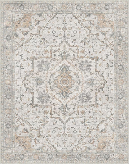 GENIMO Runner Rug 2'6"x6 Machine Washable Non Slip Vintage Hallway Runner Rug - Image 9