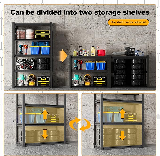 PLMFJQK 2 Sets Storage Shelves - Image 5