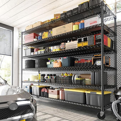 REIBII 82.6" H*60''W*17.7" D Steel Heavy Duty Wire Shelving - Image 2