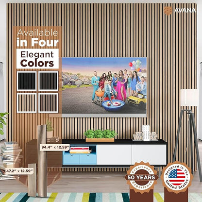 Avana Acoustic Wood Wall Panels – 94.4 X 12.6 Inch White Oak Acoustic Panels 4 - Image 7