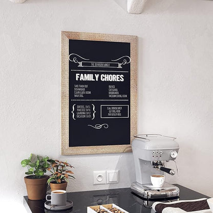 HBCY Creations 20" X 30" Weathered Lightwash Solid Wood Frame Wall Chalkboard - Image 7