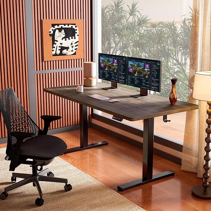 ErGear Height Adjustable Electric Standing Desk, 63 x 28 Inches Sit Stand up - Image 2