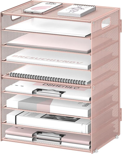 DALTACK 9-Tier Paper Letter Tray Desk Organizer by DALTACK