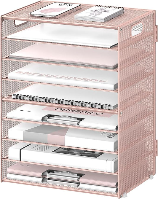 DALTACK 9-Tier Paper Letter Tray Desk Organizer by DALTACK
