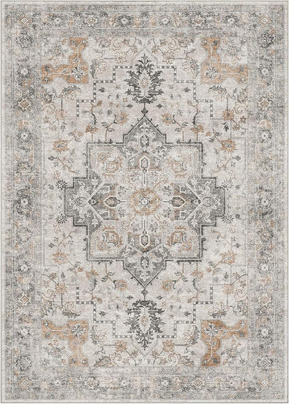 GENIMO 29"x17" Area Rugs for Living Room, Machine Washable Non Slip Vintage Rugs - Image 6