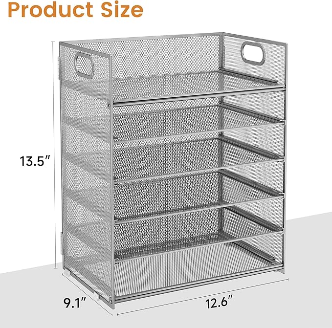 Subekyu 6 Tier Paper Organizer for Desk - Image 6