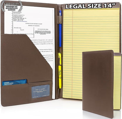 Legal Size Padfolio, 8.5 x 14 Inch Portfolio Folder by Stradfield