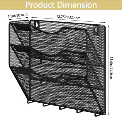 EasyPAG 3 Pocket Mesh Wall File Organizer - Image 4