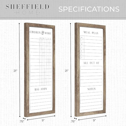 Sheffield Home Set of Two Family Planner Dry Erase Boards Featuring, Chore Chart - Image 4