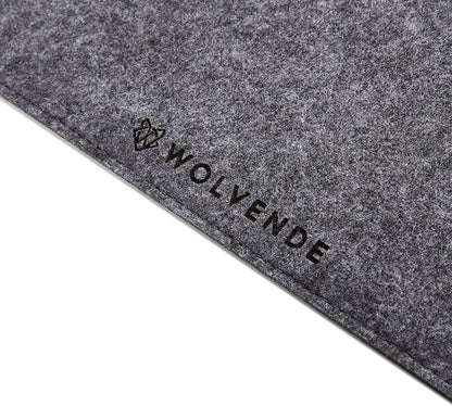 Wolvende Premium Felt Desk Mat | Medium 12" x 36" | Multifunctional Desk Pad - Image 4