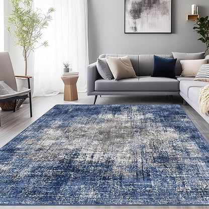 GENIMO Washable Area Rugs for Living Room, 9x12 Modern Non Slip Rugs, Low Pile - Image 5