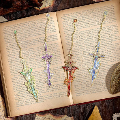 4pcs Fantasy Sword Bookmarks for Books, Planners - Image 9
