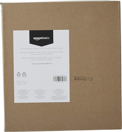 Amazon Basics Tab Dividers for 3 Ring Binder, Two Pocket, Letter Size - Image 7