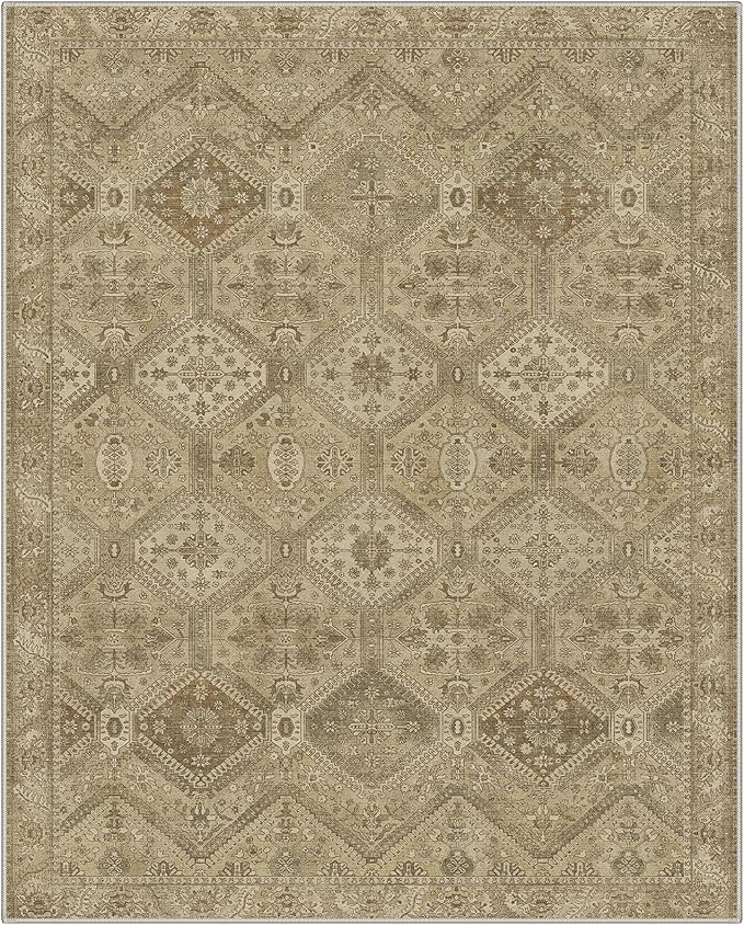 GENIMO 8x10 Area Rugs for Living Room, Machine Washable Non Slip Vintage Rugs - Image 5