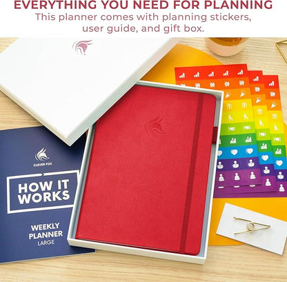 Clever Fox Planner Large – Undated Weekly & Monthly Planner - Image 3