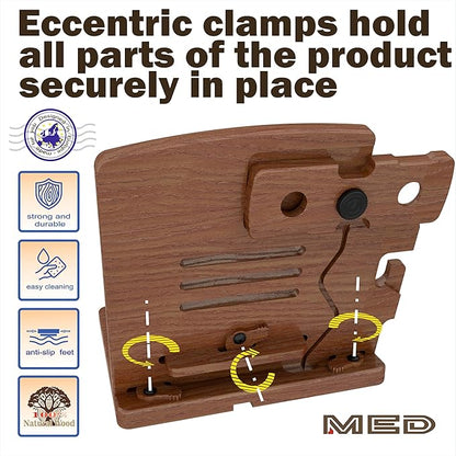 MED Wood Phone Docking Station – Nightstand Desk Organizer - Image 8