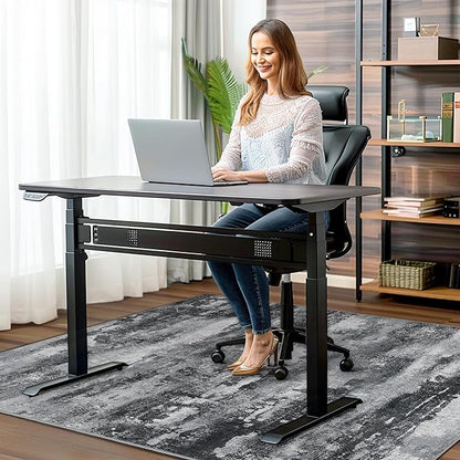 Office Chair Mat for Hardwood Tile Floor, Abstract 48"X 60" Desk Mats for - Image 2
