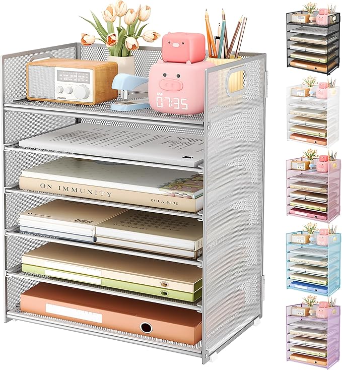 Subekyu 6 Tier Paper Organizer for Desk by SUBEKYU