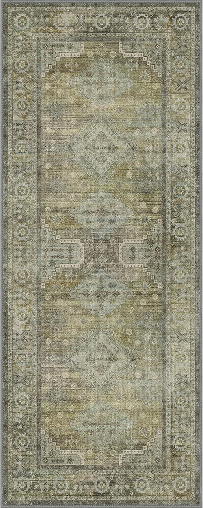 GENIMO Runner Rug 2x5 Non Slip Machine Washable Vintage Hallway Runner Rugs - Image 9