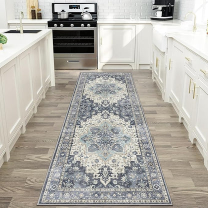 GENIMO 2x7 Runner Rugs for Hallway, Machine Washable Non Slip Vintage Rugs - Image 8