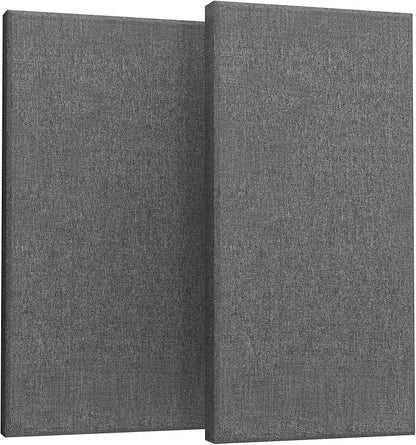 2” Thick Acoustic Panels with Hanging Hardware, Heather Grey by UMIACOUSTIC