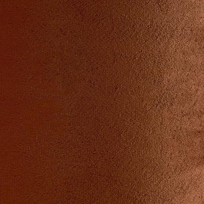 GO&SO Large Lampshades Replacement, Burnt Orange Velvet Drum Lamp Shades Set of - Image 3