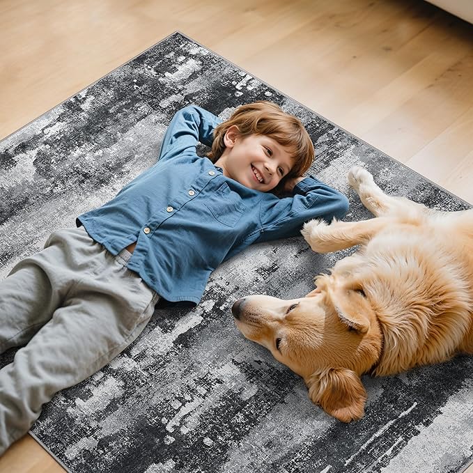 Office Chair Mat for Hardwood Tile Floor, Abstract 48"X 60" Desk Mats for - Image 7