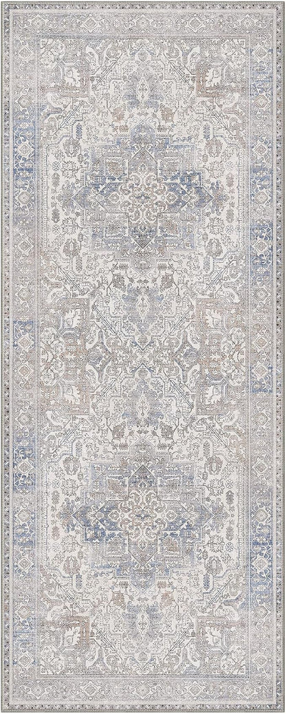 GENIMO 2'6"x10 Runner Rugs for Hallway, Machine Washable Non Slip Vintage Retro - Image 7