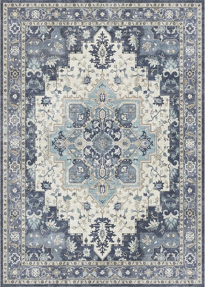 GENIMO 2x6 Runner Rugs for Hallway, Machine Washable Non Slip Vintage Rugs - Image 7