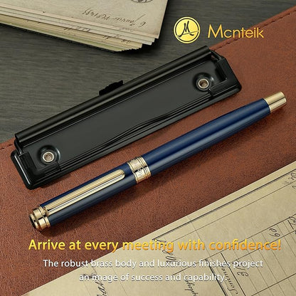 MCNTEIK 317 Fountain Pen, Stunning Luxury Piano Lacquer, 18K Gilded Nib - Image 9
